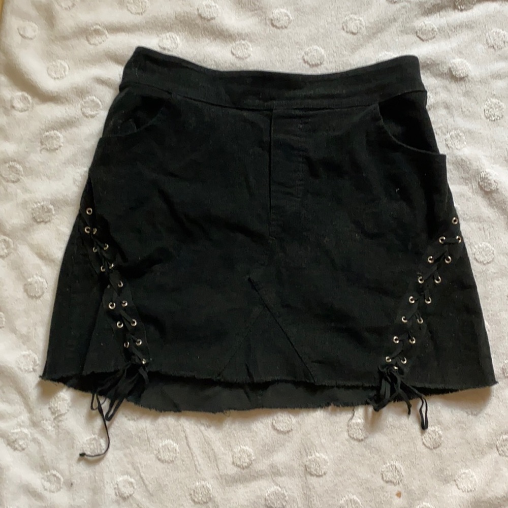 BOGO American Eagle Black Mini Skirt Lace Detail